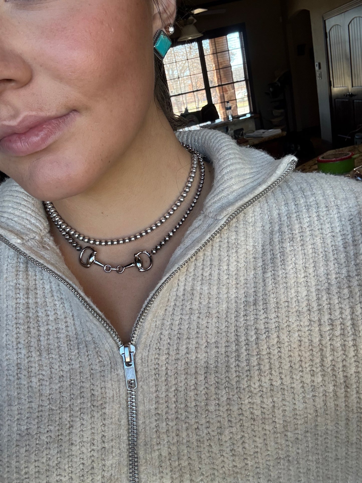 Snaffle Bit Navajo Necklace