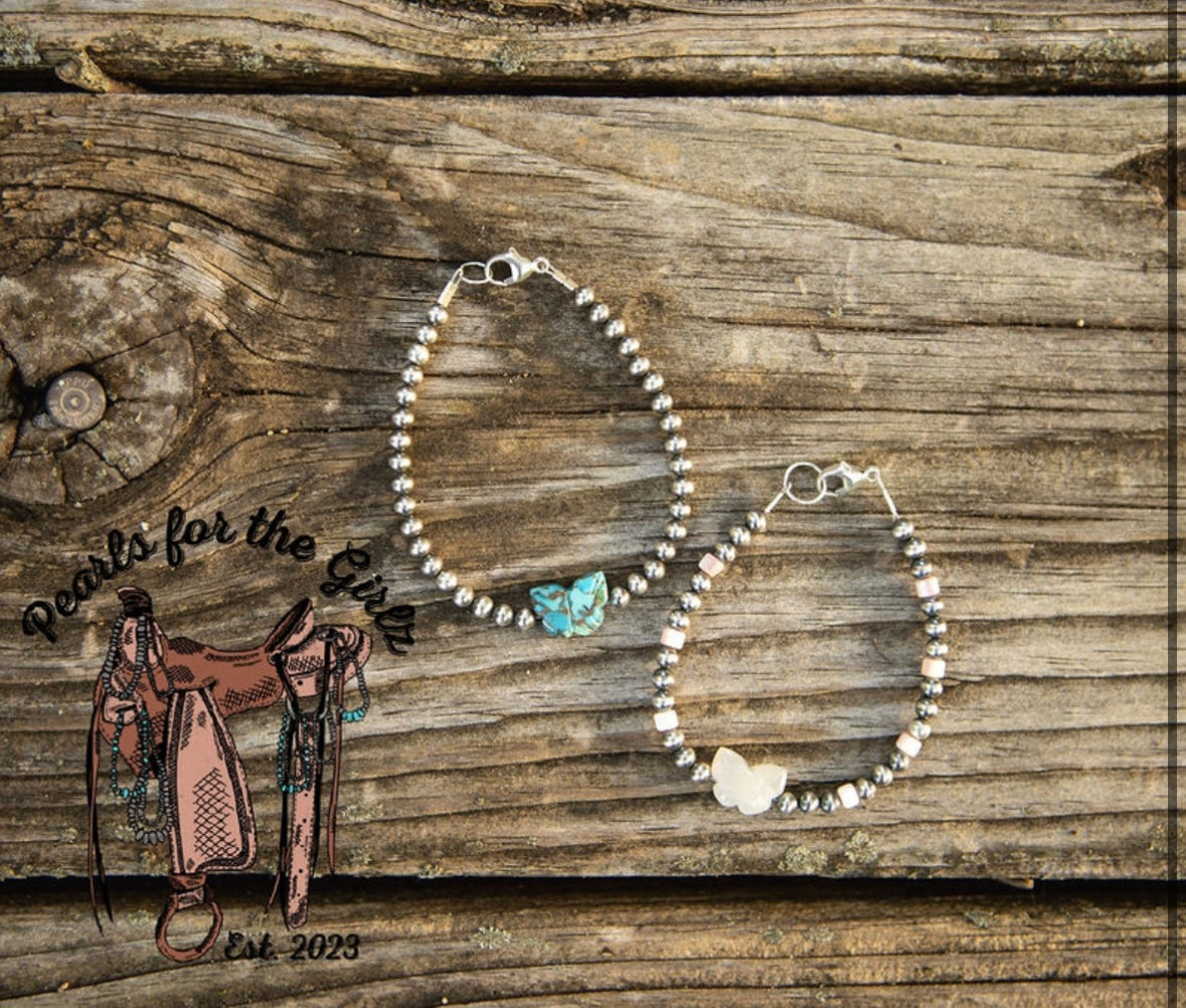 Pink Butterfly Bracelet